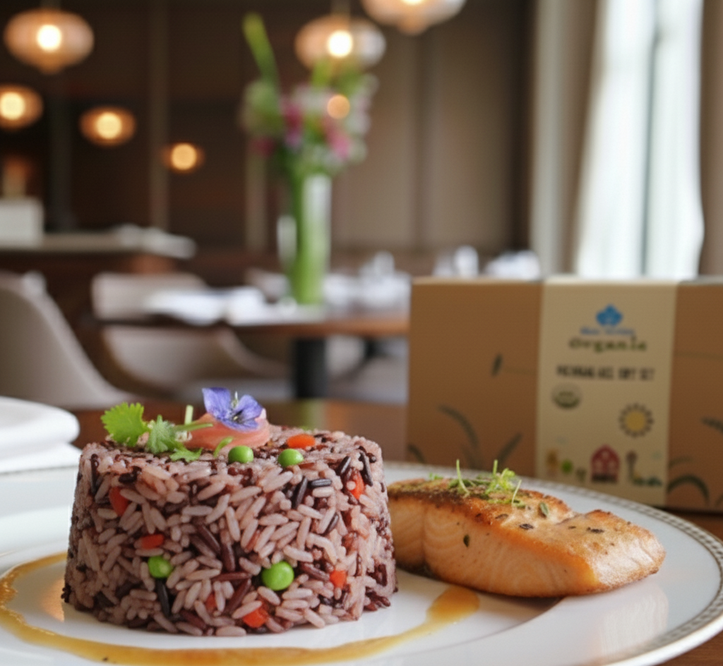 Sustainable Luxury: Introducing the Blue Orchid Organic Thai Jasmine Rice Gift Set