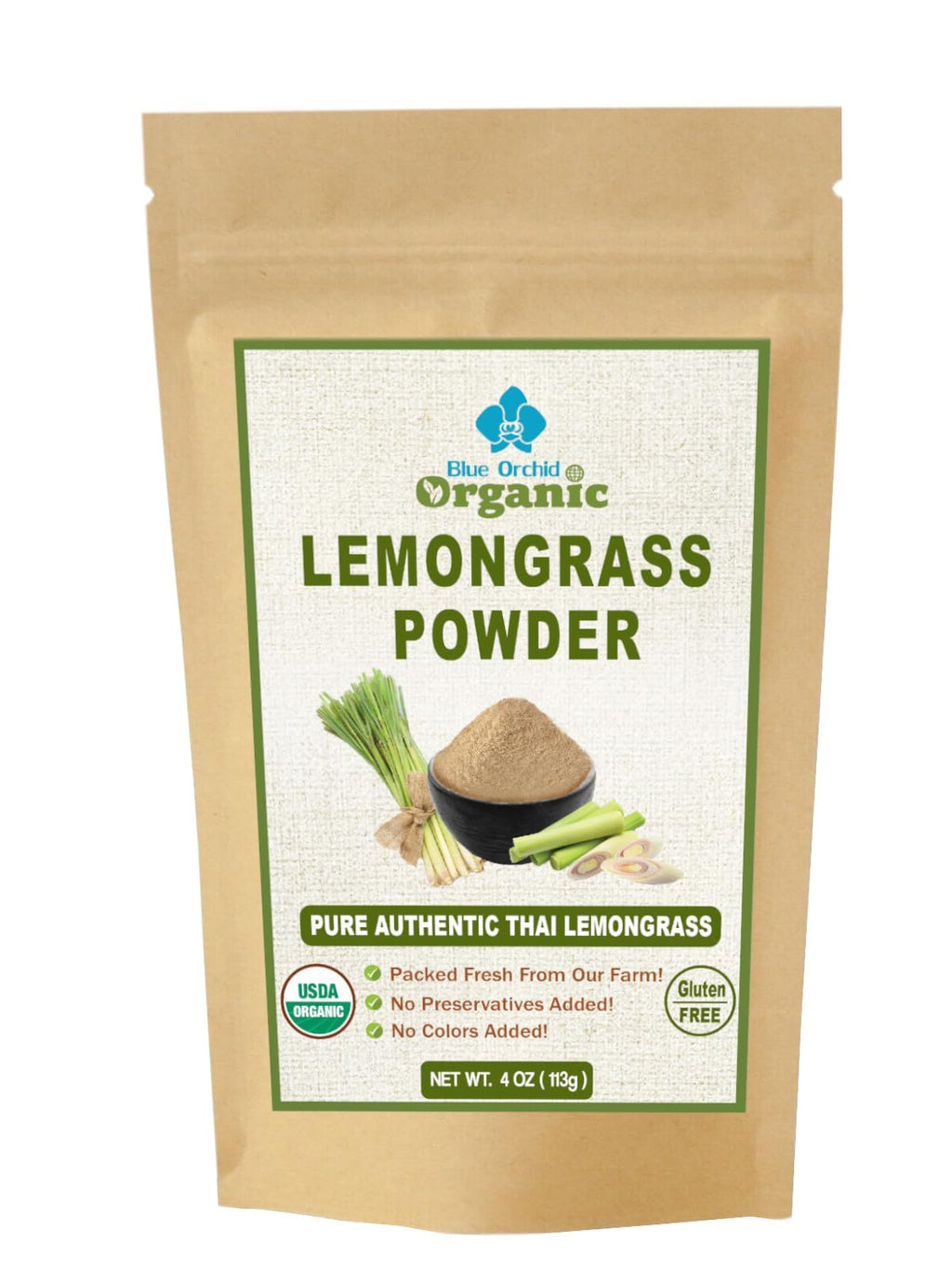 Lemongrass Powder | Organic Dried Thai Spice Herb | Freshly Ground Lemon Grass Stalks | Culinary Grade Seasoning for Cooking and Tea
