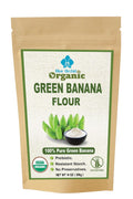 Organic Green Banana Powder - Resistant Starch - Superfood Pre-biotic Smoothie Powder - Flour Substitute for Baking - Gluten-Free - Grain-Free (14 OZ)