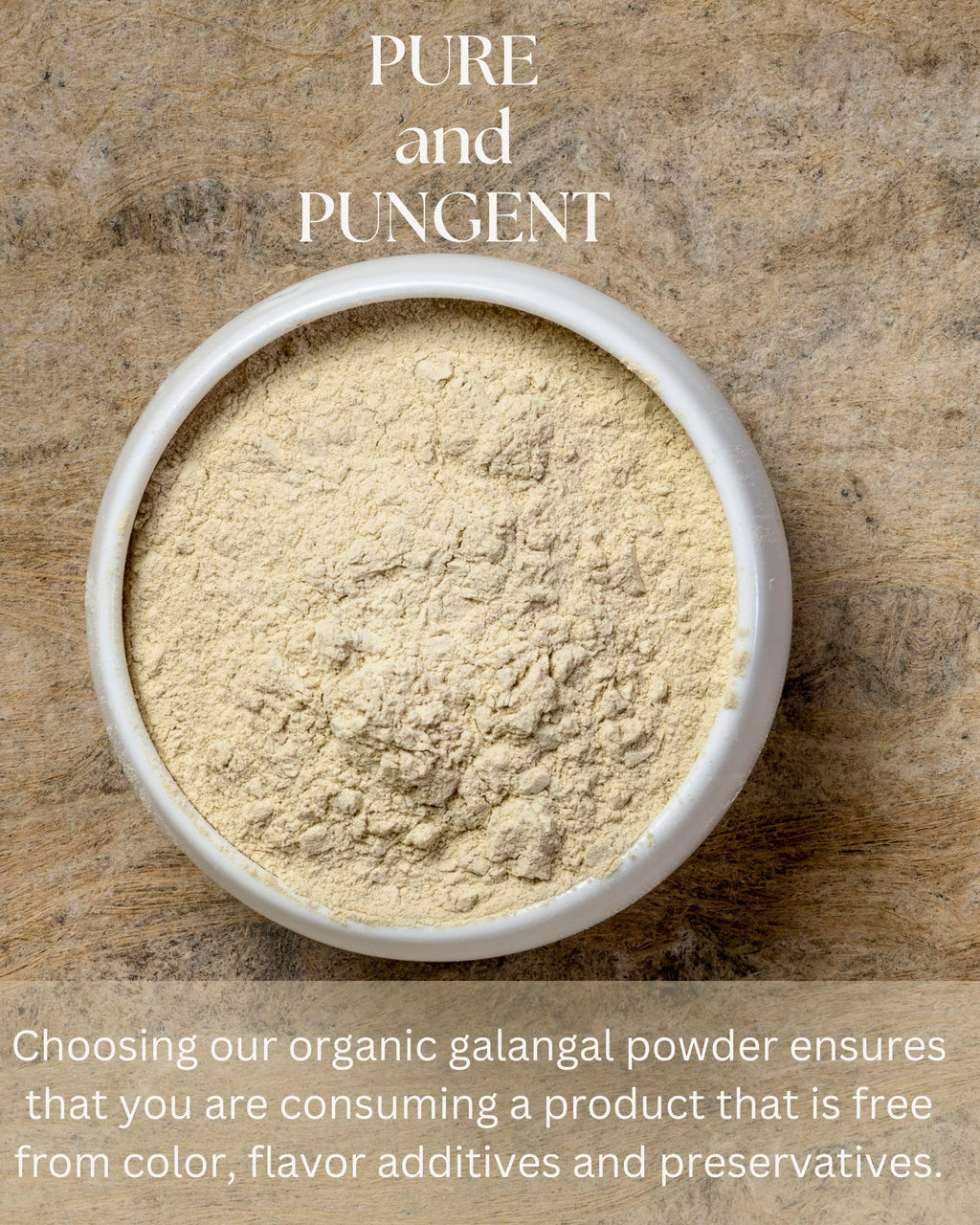 Organic Galangal Powder - Galanga Spice Seasoning in Asian Cooking - for Thai, Indonesian, and Malaysian Cuisine 16 OZ