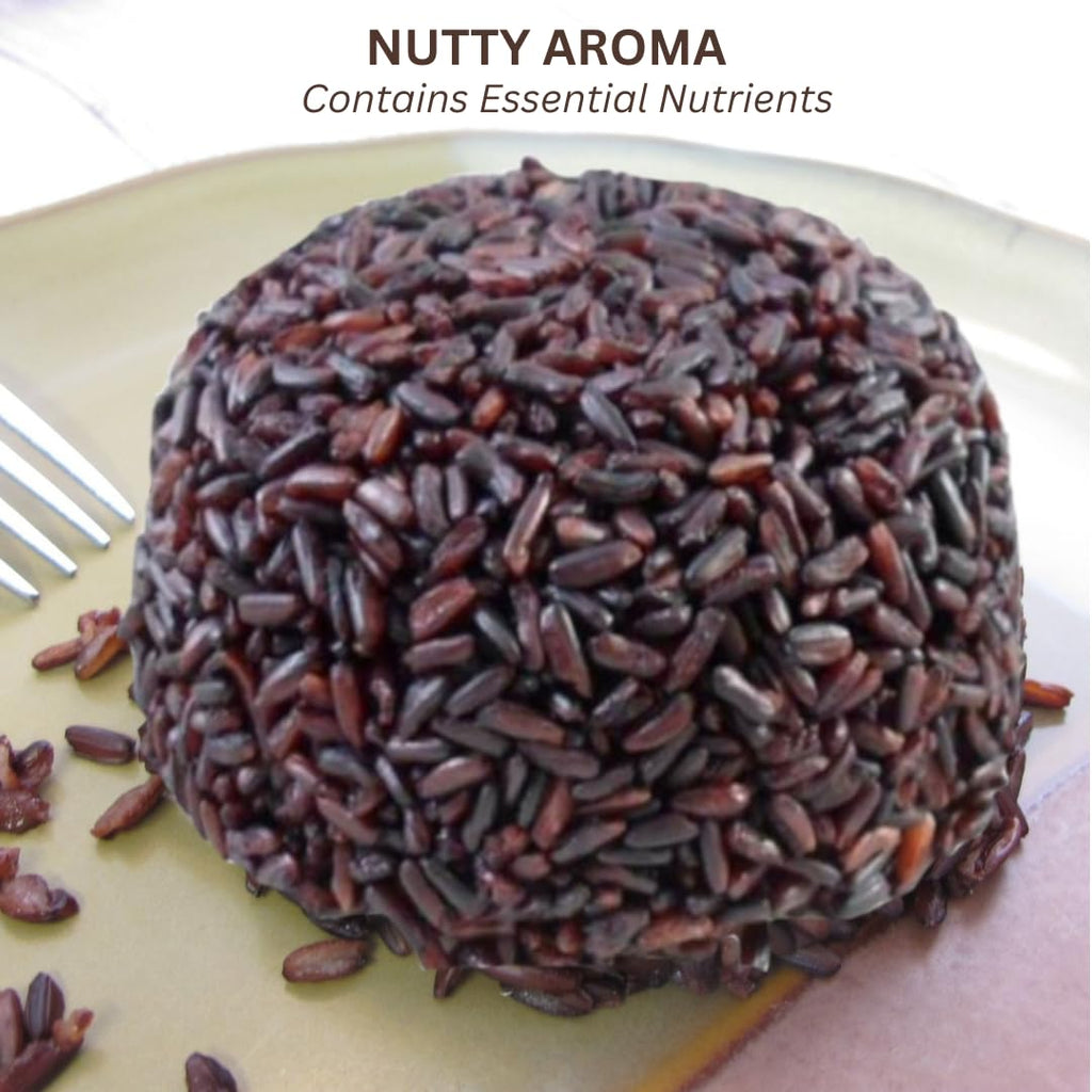Organic Riceberry Rice - Purple Thai Black Jasmine Rice - USDA Certified - Premium Freshness - Small Lot Harvest Direct from our Farm to your Table - 4 LB