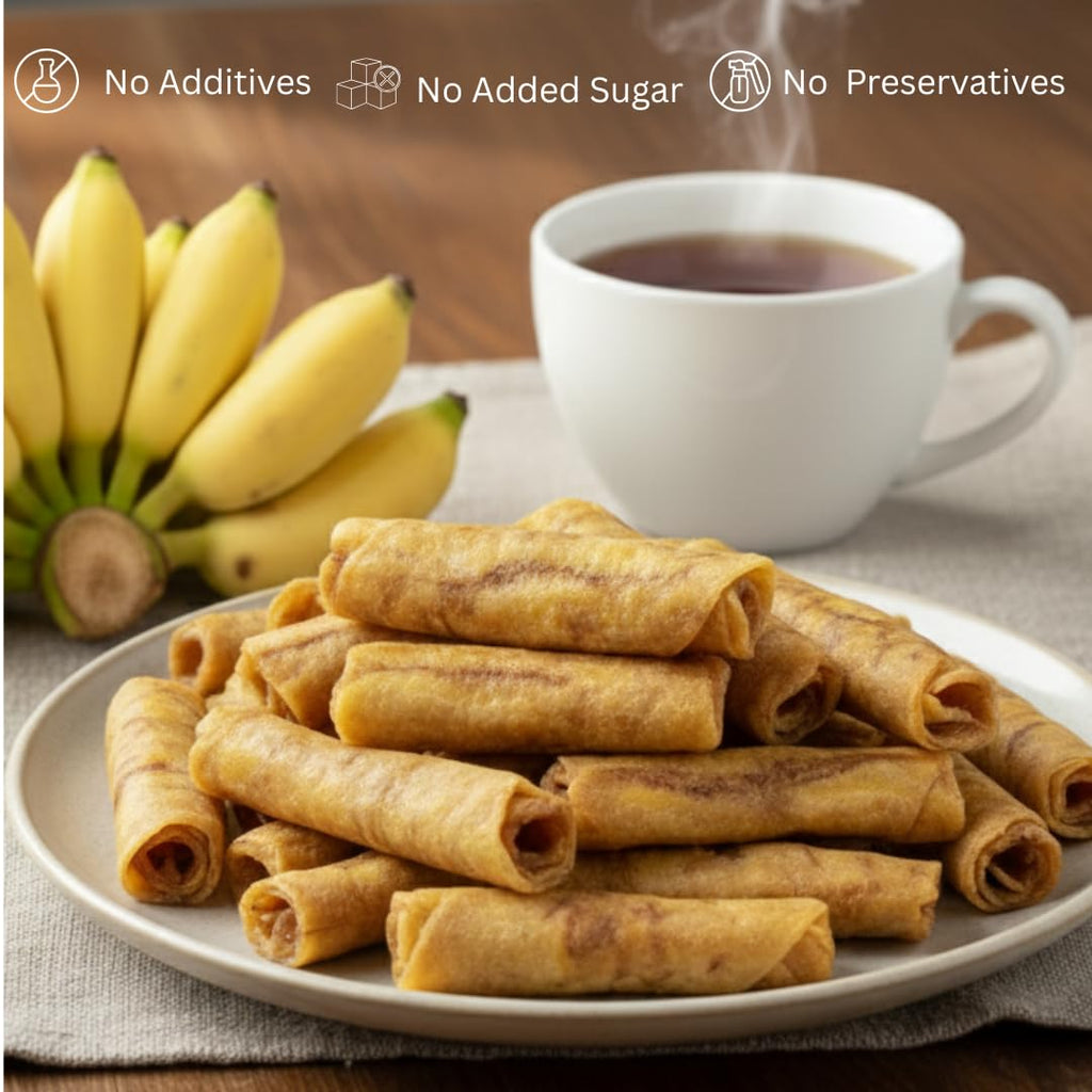 Organic Sun Dried Banana Snacks - Natural Fruit Leather No Sugar Added - No Preservatives - Unsulfured - Soft and Chewy - Bulk Value Pack