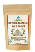 Brown Rice Flour - Organic Thai Jasmine Rice Flour - Superfine Gluten Free for Baking - 100% Whole Grain - 2 LB