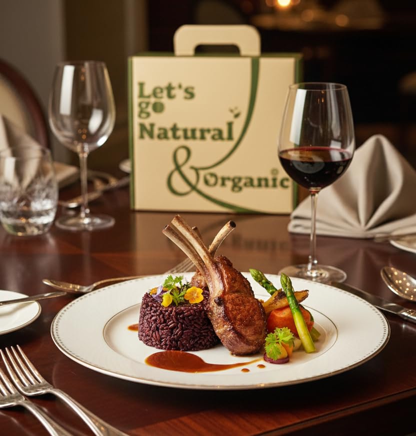 Organic Thai Jasmine Rice Gift Set - 4 Kinds of Rice - Brown Jasmine - Red Jasmine - Black Jasmine Riceberry - Mixed Jasmine Rice - 4 LB Let's Go