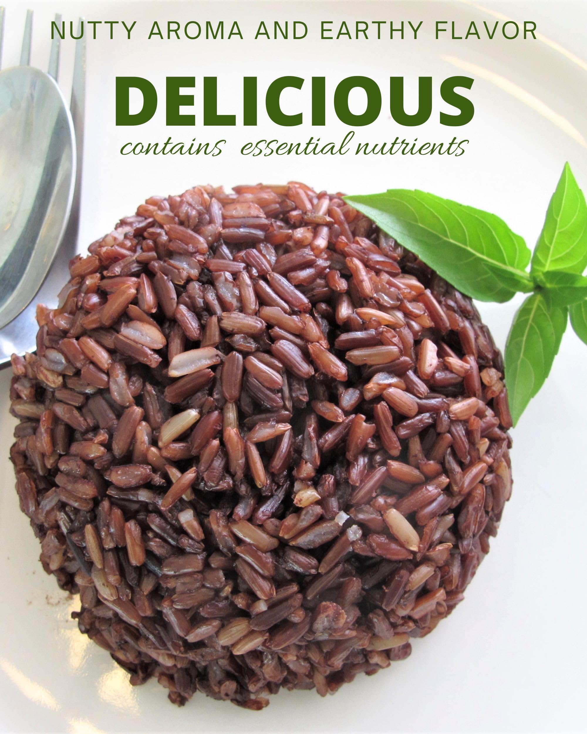 Organic Red Jasmine Thai Rice - High Fiber Superfood - Gluten Free, Preservative Free, Small Lot Farmed from Thailand - 4 LB