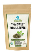 Organic Sun Dried Crushed Sweet Basil Leaves 1 OZ - Thai Spice for Aromatic Seasoning in Soups, Sauces, Pasta, Asian and Italian Pesto Recipes