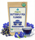 Organic Butterfly Pea Flowers - Healthy Herbal Loose Leaf Blue Tea - Natural Food Coloring - Caffeine Free 1.75OZ