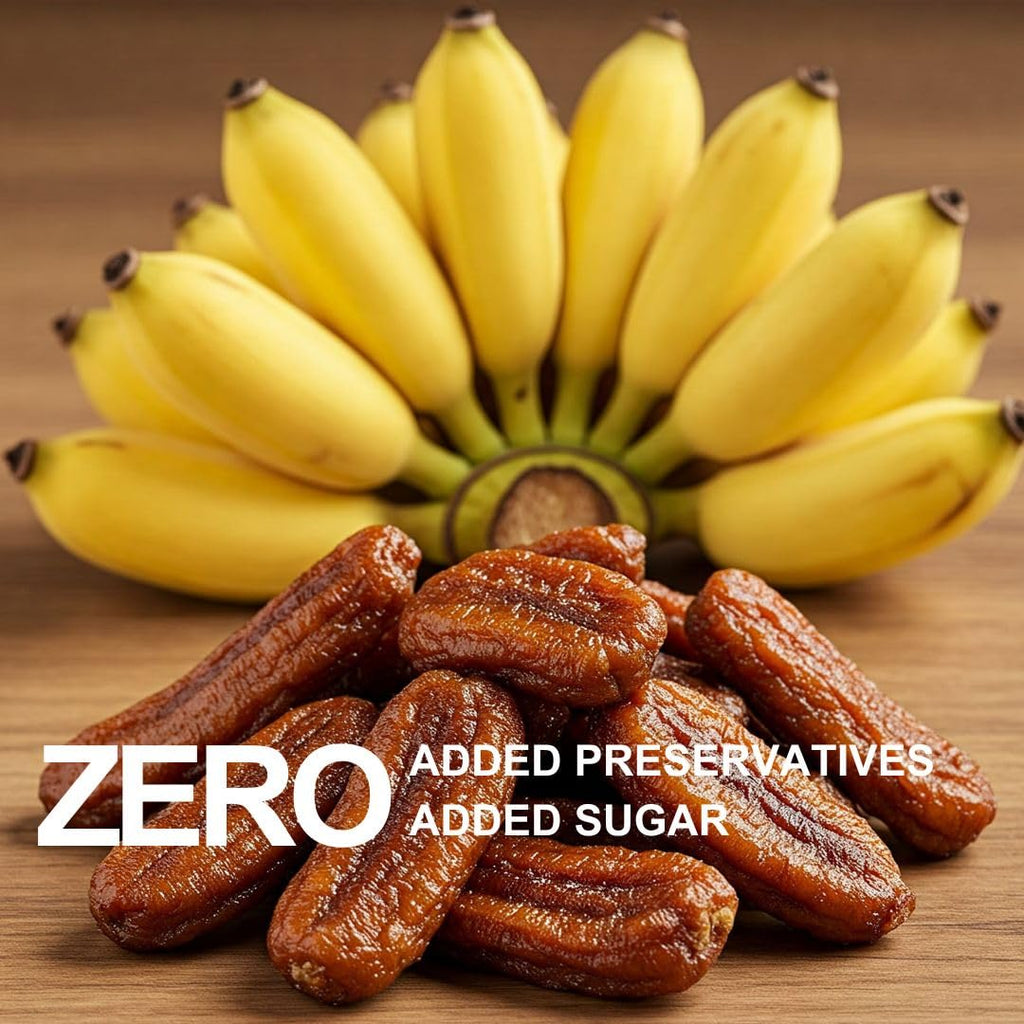 Organic Sun Dried Bananas Value Pack - No Sugar Added - No Preservatives - Unsulfured - Soft and Chewy Little Bananas - Thai Natural Fruit Snacks - 2 LB