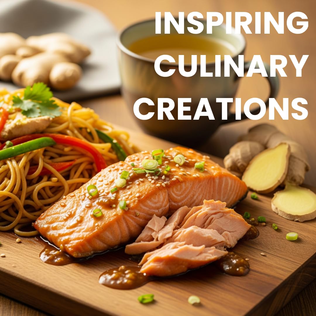 USDA Certified Organic Dried Ginger Root Slices 2 OZ - Premium Sun Dried Thai Spice, Carefully Cut & Sifted Zingiber Officinale for Flavorful Teas, Warming Soups, and Authentic Asian Cuisine