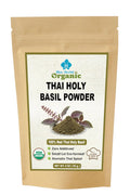 Organic Thai Holy Basil Powder 8 OZ - Premium Ground Hot Spice - Culinary Seasoning for Soups, Stir-fries, and Asian Cuisine