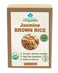 Organic Brown Jasmine Rice from Thailand Value Pack - Whole Grain Vegan Natural Healthy Superfood Gluten-free - 8 LB