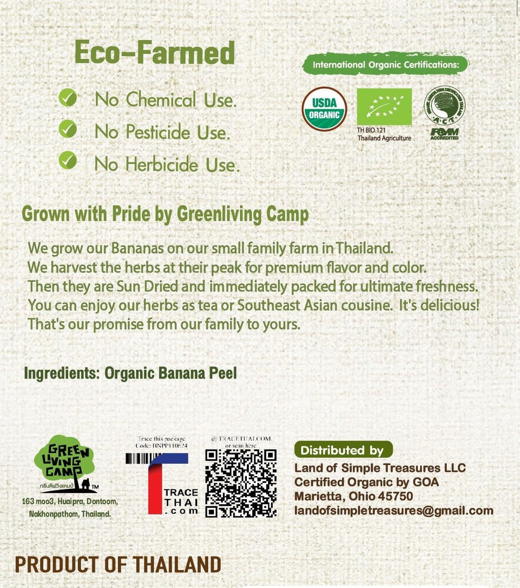 Organic Banana Peel Powder - All Natural One Ingredient 4 OZ